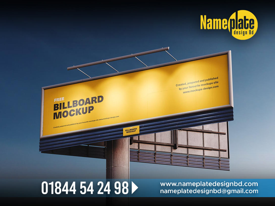 unipole nameplate signage bd led billboard price in Bangladesh Name