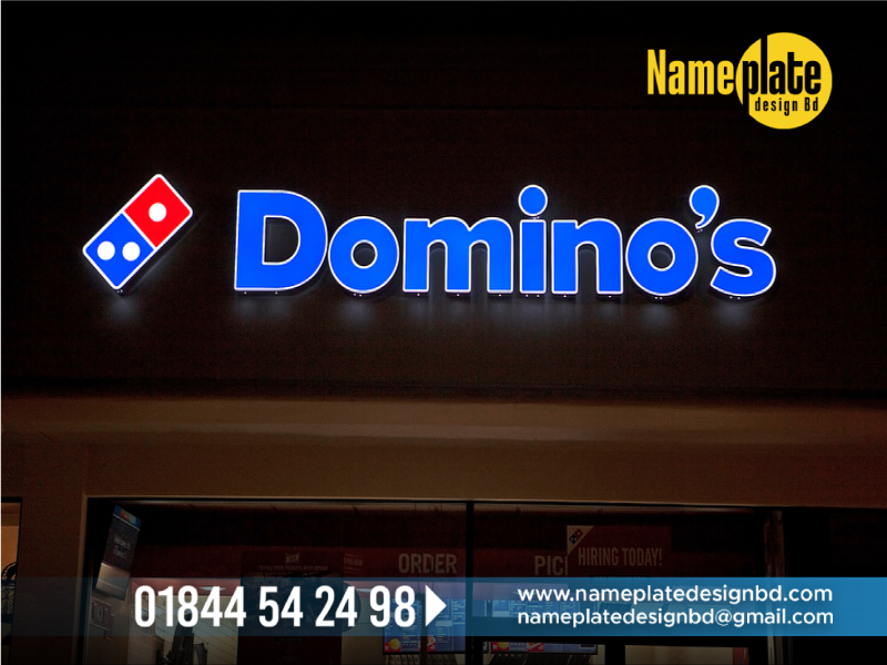 Domin's Acrylic letter name plate design in Dhaka Bangladesh, Food