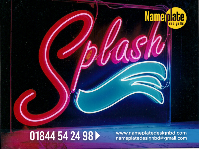 Ice Cream Shop Neon Signage Letter provider in Bangladesh, Park Neon