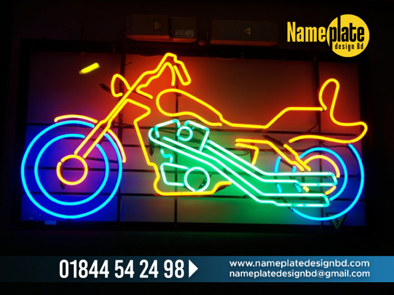 car neon signage bd, bike neon signage bd, Neon Advertising Agency in