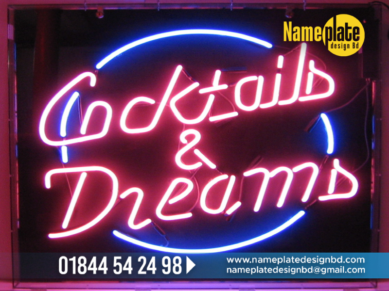 Dream Neon Signs Dhaka Bangladesh, Shop Neon sign, resturent neon sign