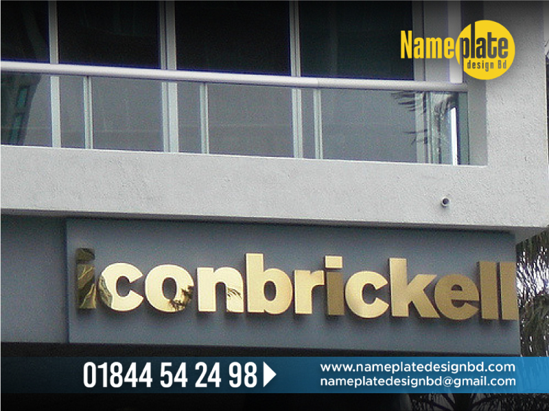 Name Plate Signage in Dhaka Bangladesh, brass engraved desk name plates