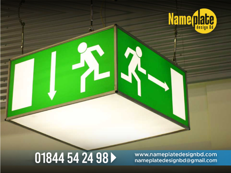 emergency exit ligh, exit light price in Bangladesh, emergency fire