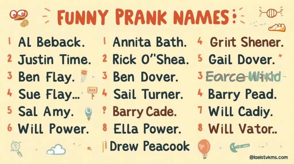 370+ Prank Names That Are Simply Hilarious