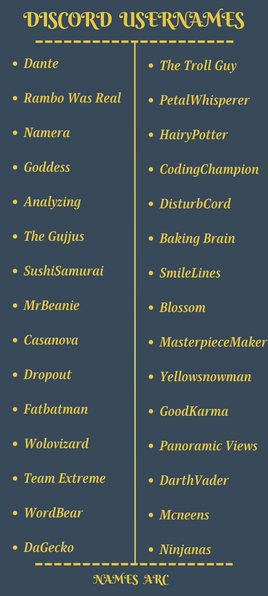 600+ Best Discord Usernames Ideas For You Namesarc
