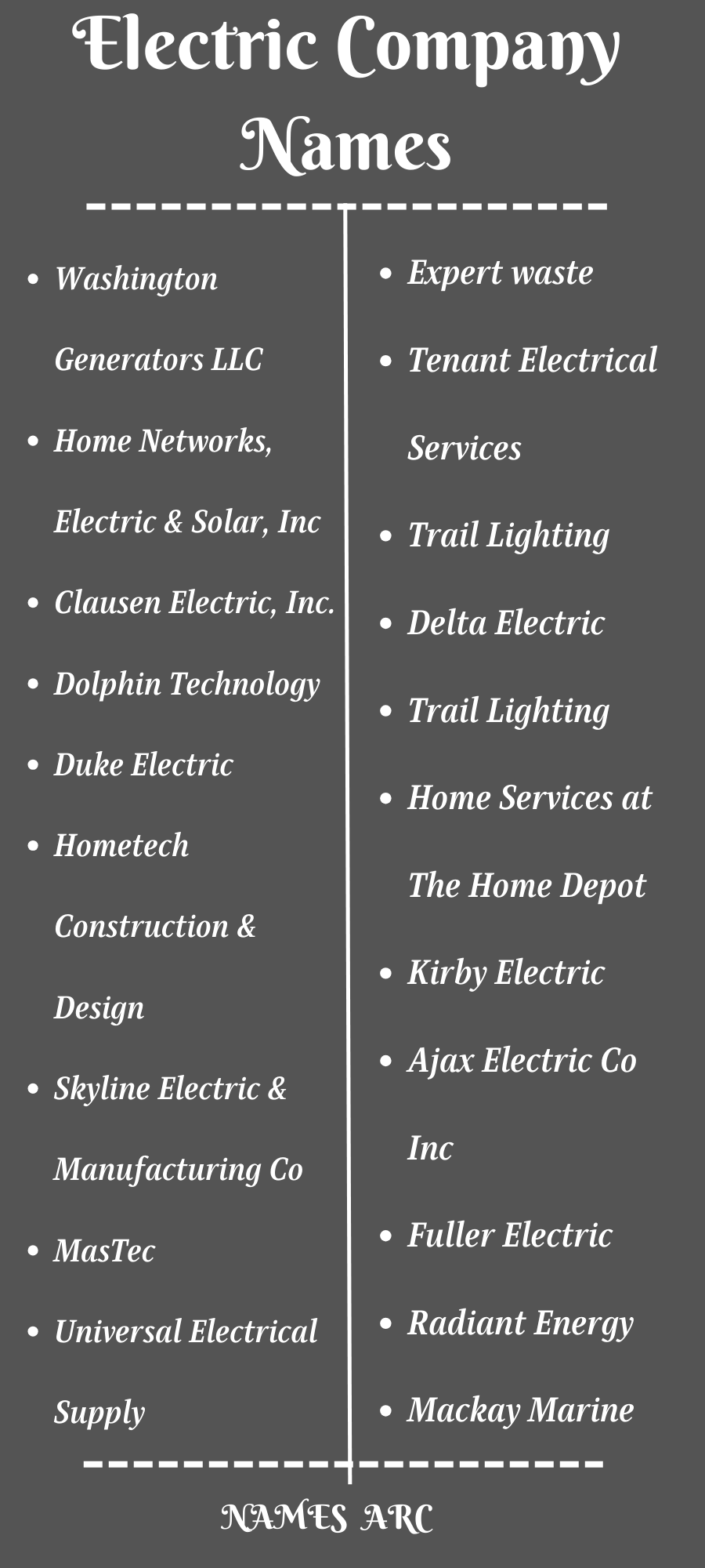 600+ Best Electric Company Names Ideas For You Namesarc