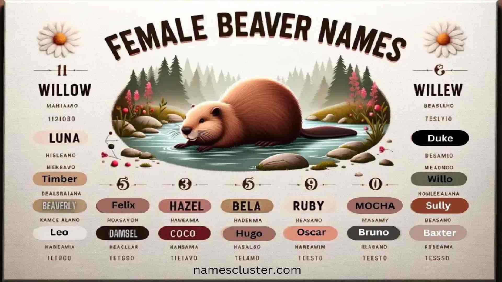 300+ Best And Unique Beaver Names For your Furry Friend