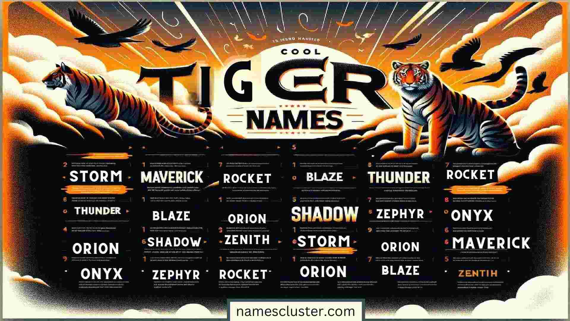 200+ Cool And Unique Tiger Names Names Cluster