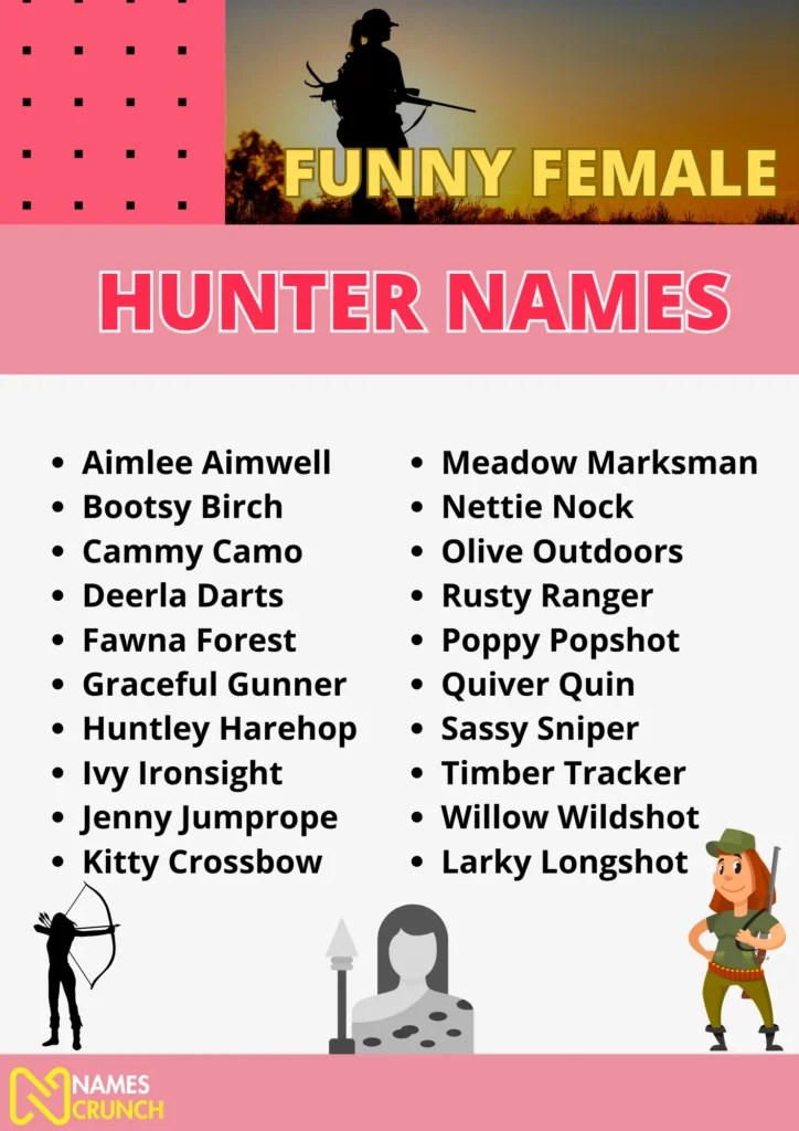 Funny Hunter Names (Hunt with a Giggle) Names Crunch