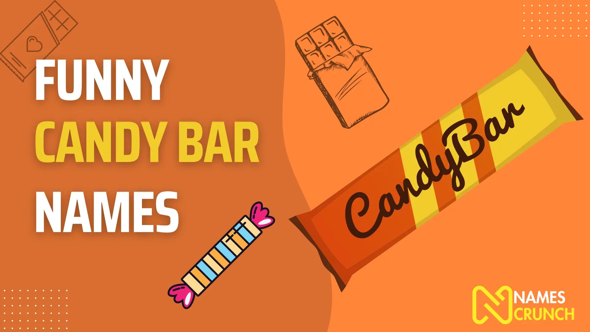 390+ Funny Candy Bar Names [Fun Business Ideas] Names Crunch