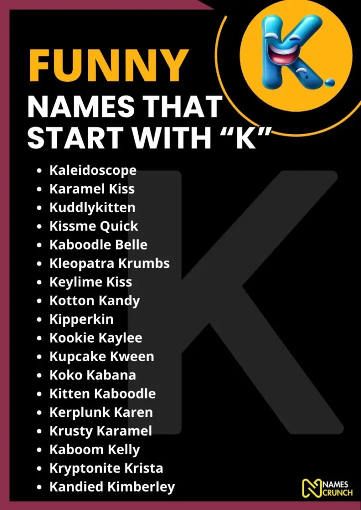 200+ Funny Names That Start With K Names Crunch