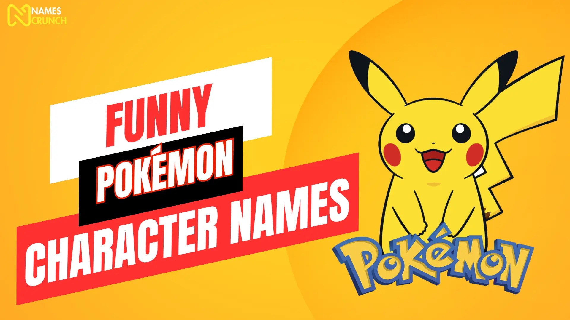 Funny Pokémon Character Names Names Crunch