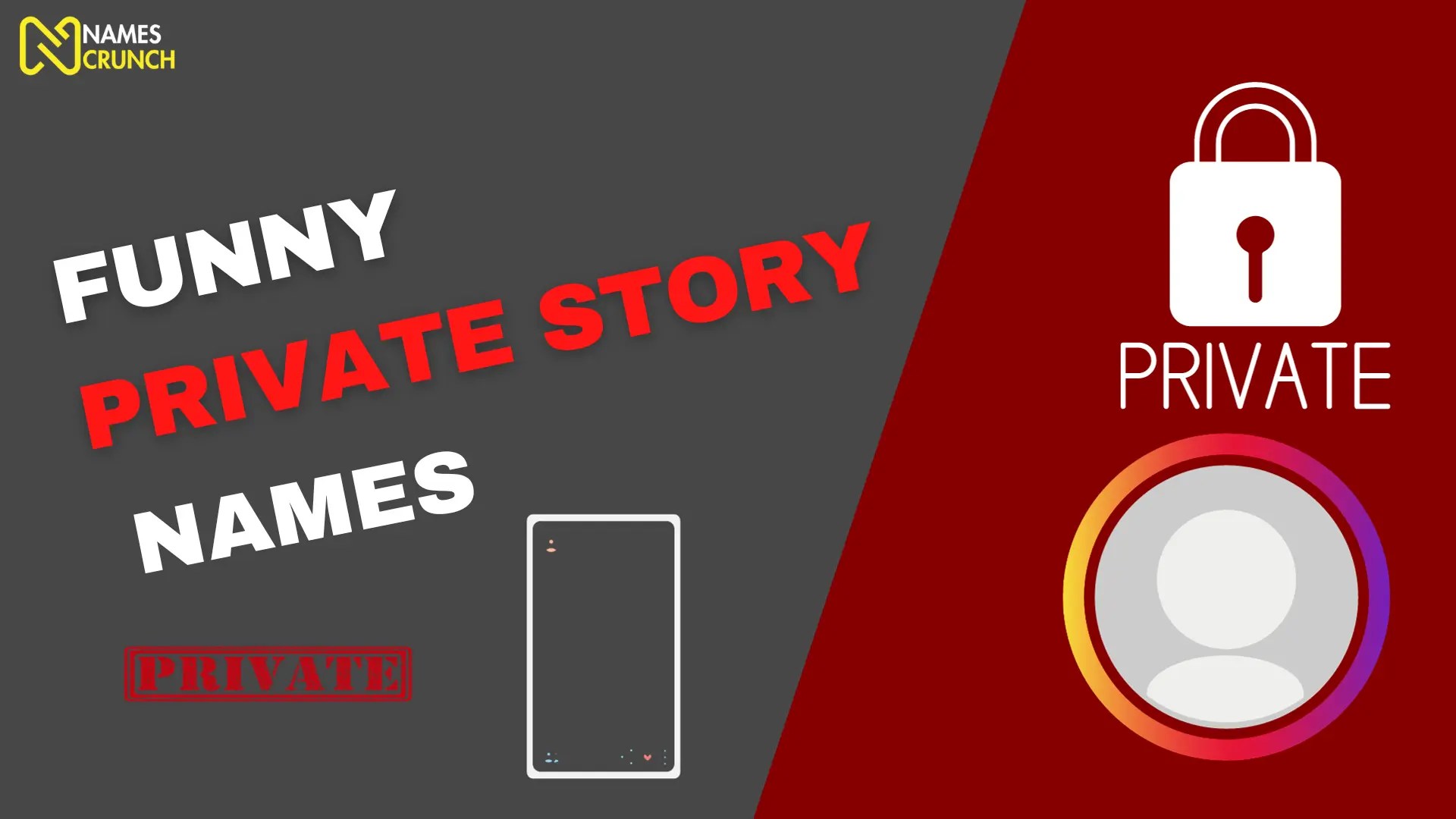 Funny Private Story Names in 2024! [Best Ideas] Names Crunch