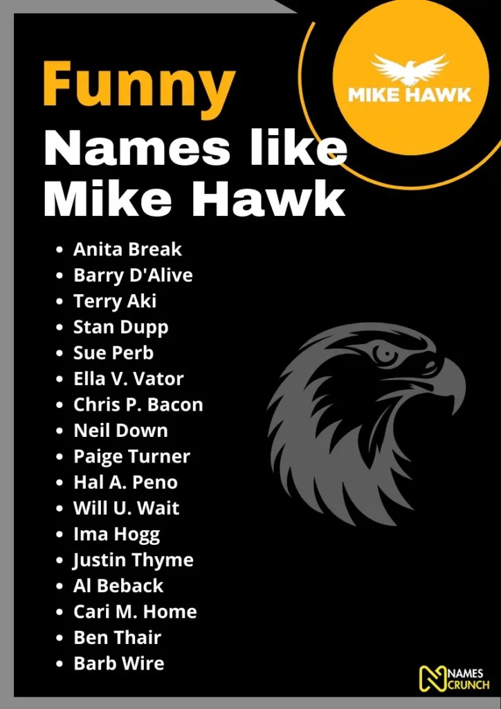 Names Like Mike Hawk (Funny & Cool Ideas) Names Crunch