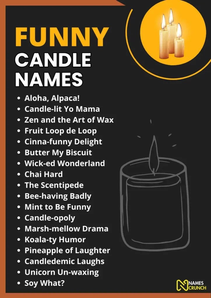 350+ Funny Candle Names [Fun with Flames] Names Crunch