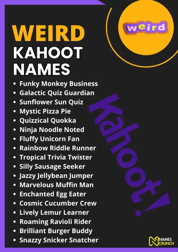 150+ Weird Kahoot Names Names Crunch