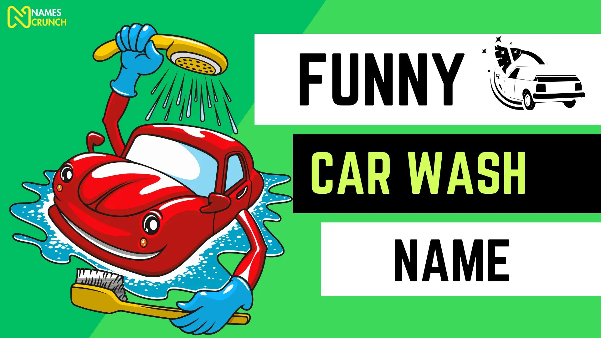 Funny Car Wash Names [Clever Ideas] Names Crunch