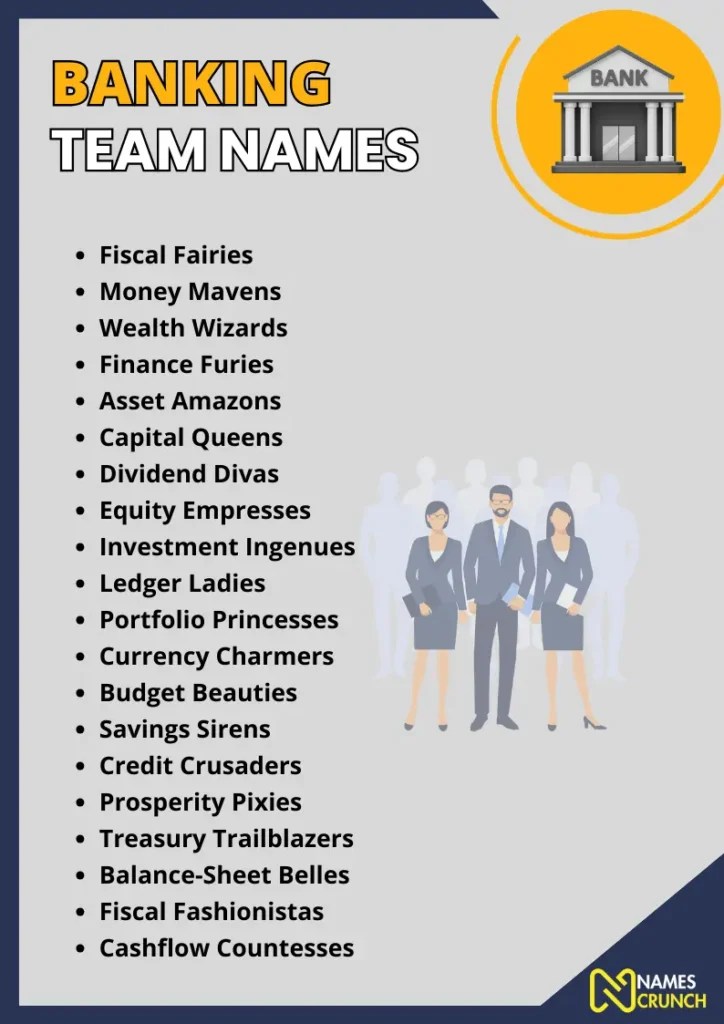 270+ Banking Team Names [Best Ideas] Names Crunch
