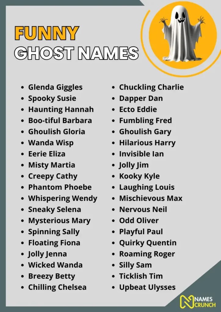 450+ Funny Ghost Names Names Crunch