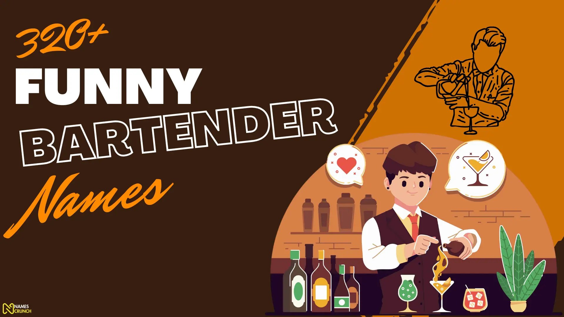 350+ Cool & Funny Bartender Names Names Crunch