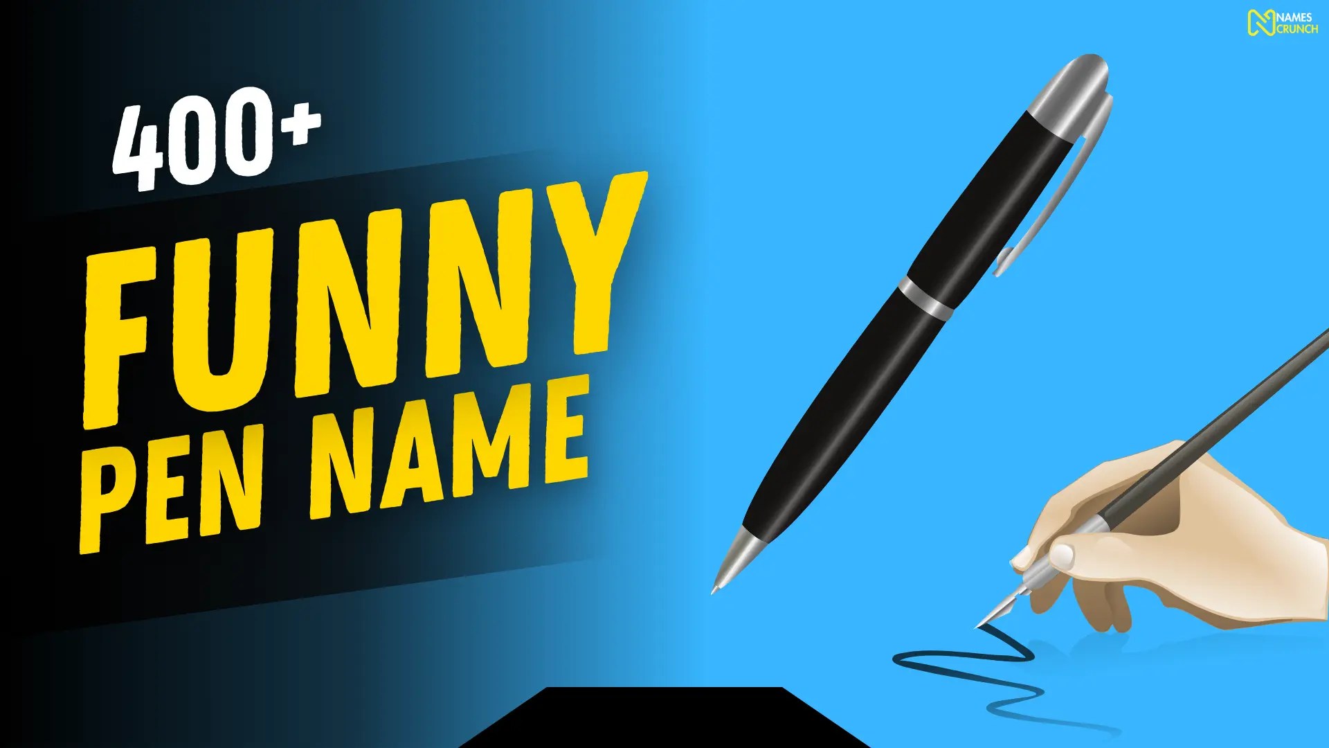 390+ Cool & Funny Pen Names Names Crunch
