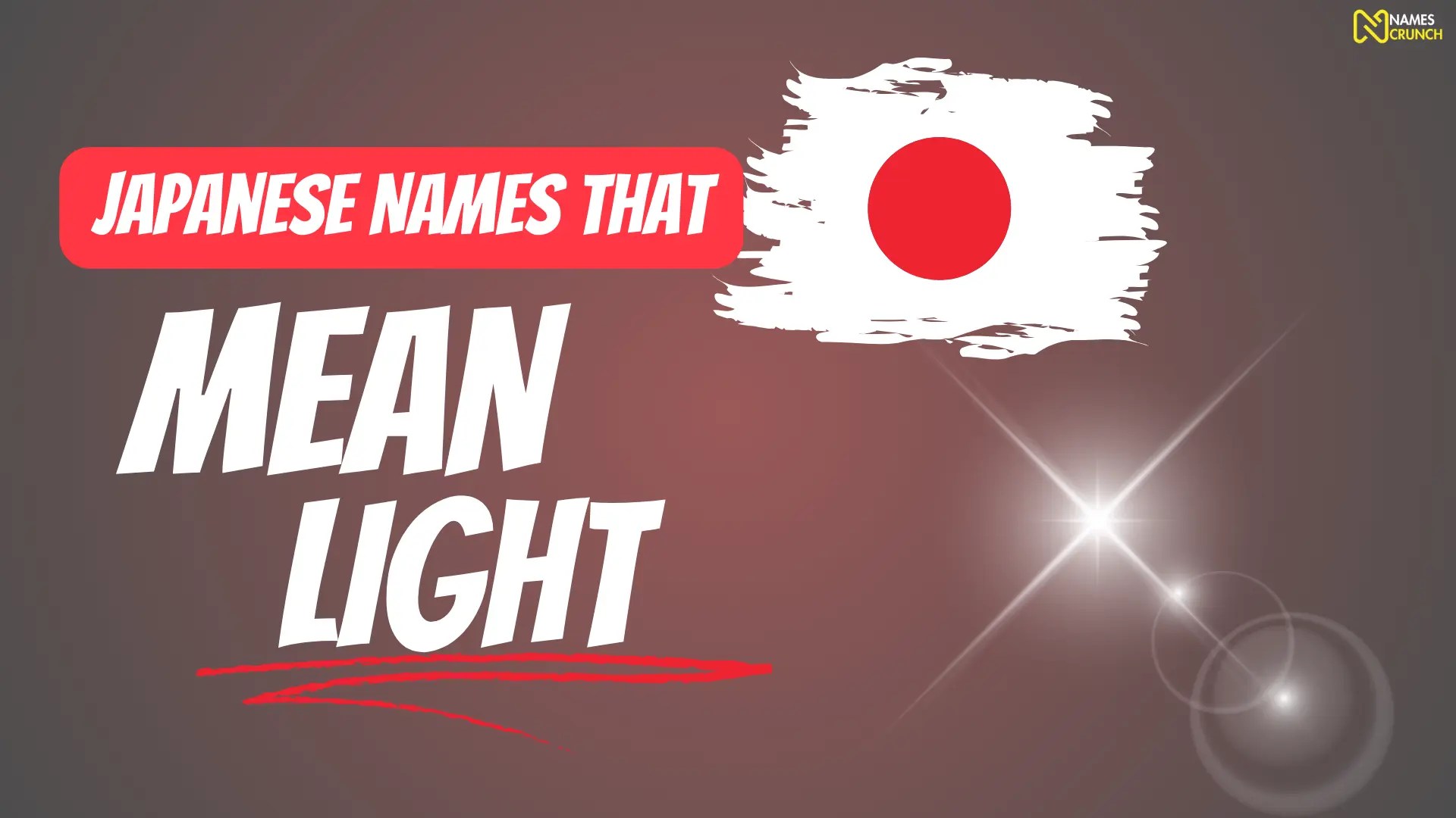 470+ Japanese Names That Mean Light Names Crunch