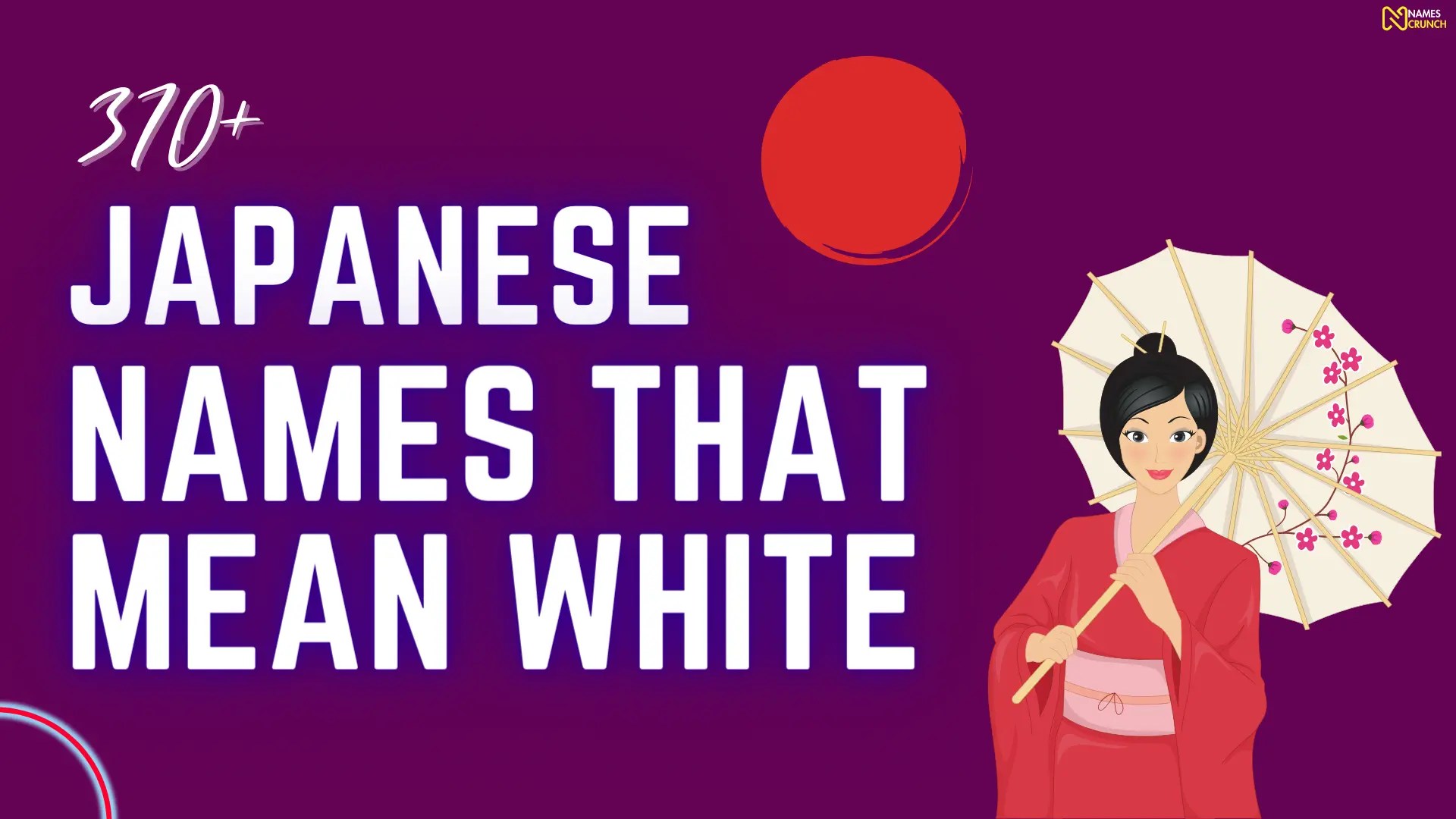 370+ Japanese Names That Mean White Names Crunch