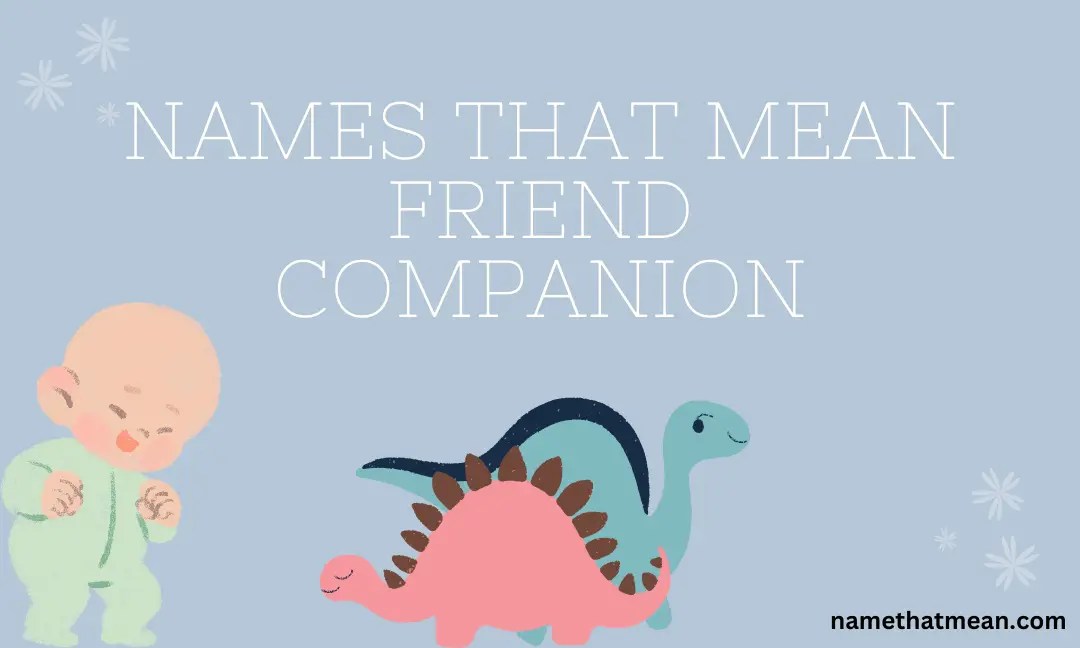 Names That Mean Friend Companion For Your Little Name That Mean