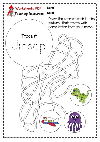Custom Name Tracing Worksheet - Free Print PDF