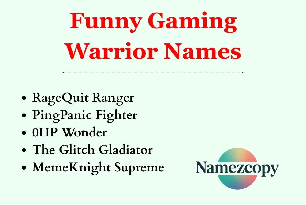 153 Funny Warrior Names 2025 Ultimate List That Will Make You Lol