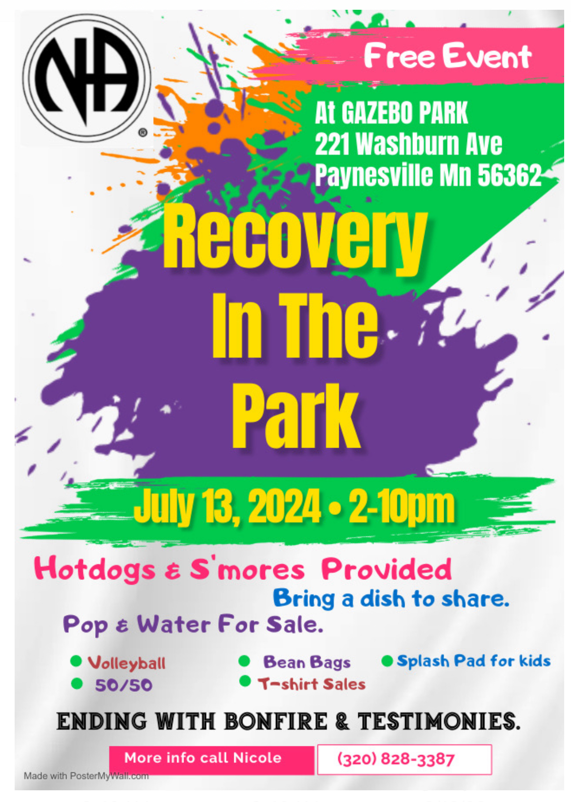Events for July 2024 Minnesota Region of NA