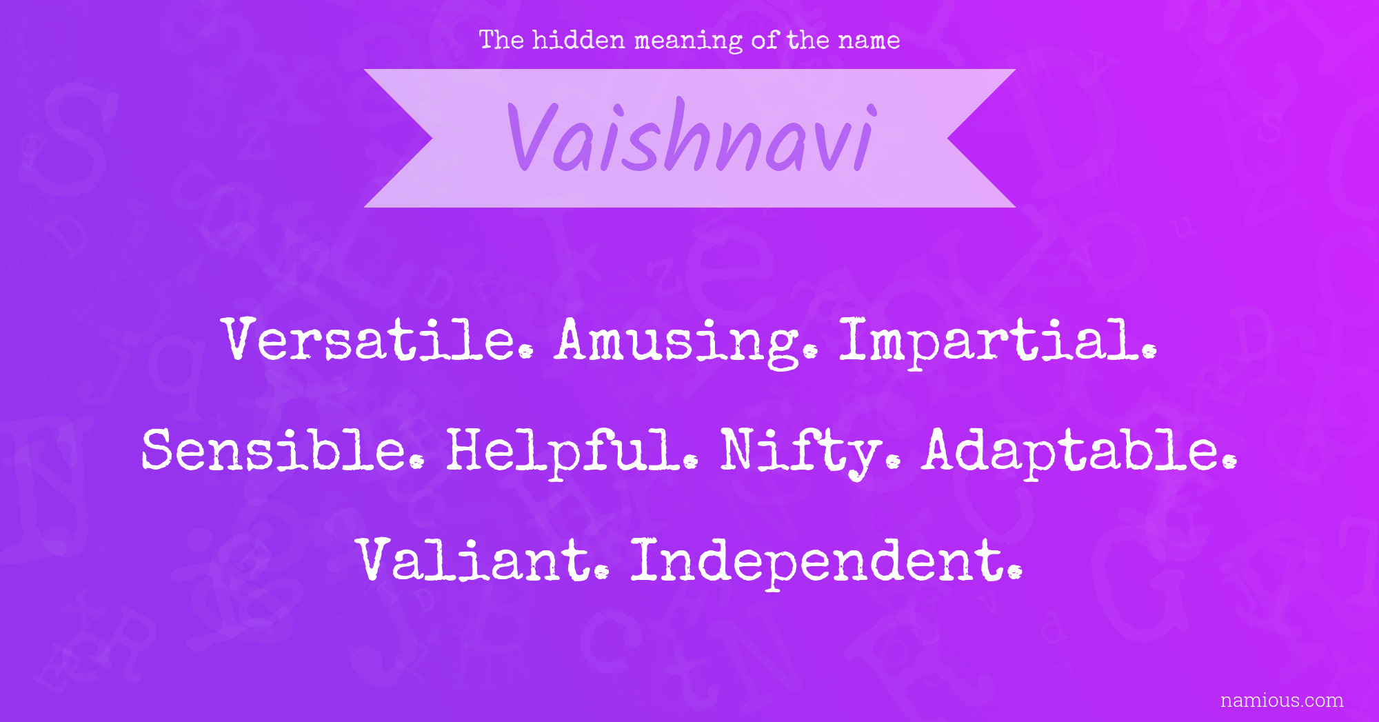 Vaishnavi Name Writing Style Novocom Top