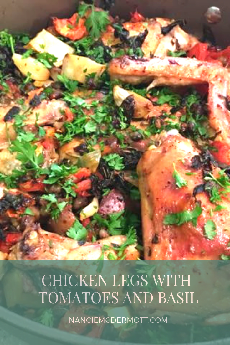 Chicken Legs with Tomatoes and Basil, the Jamie Oliver Way Nancie's Table