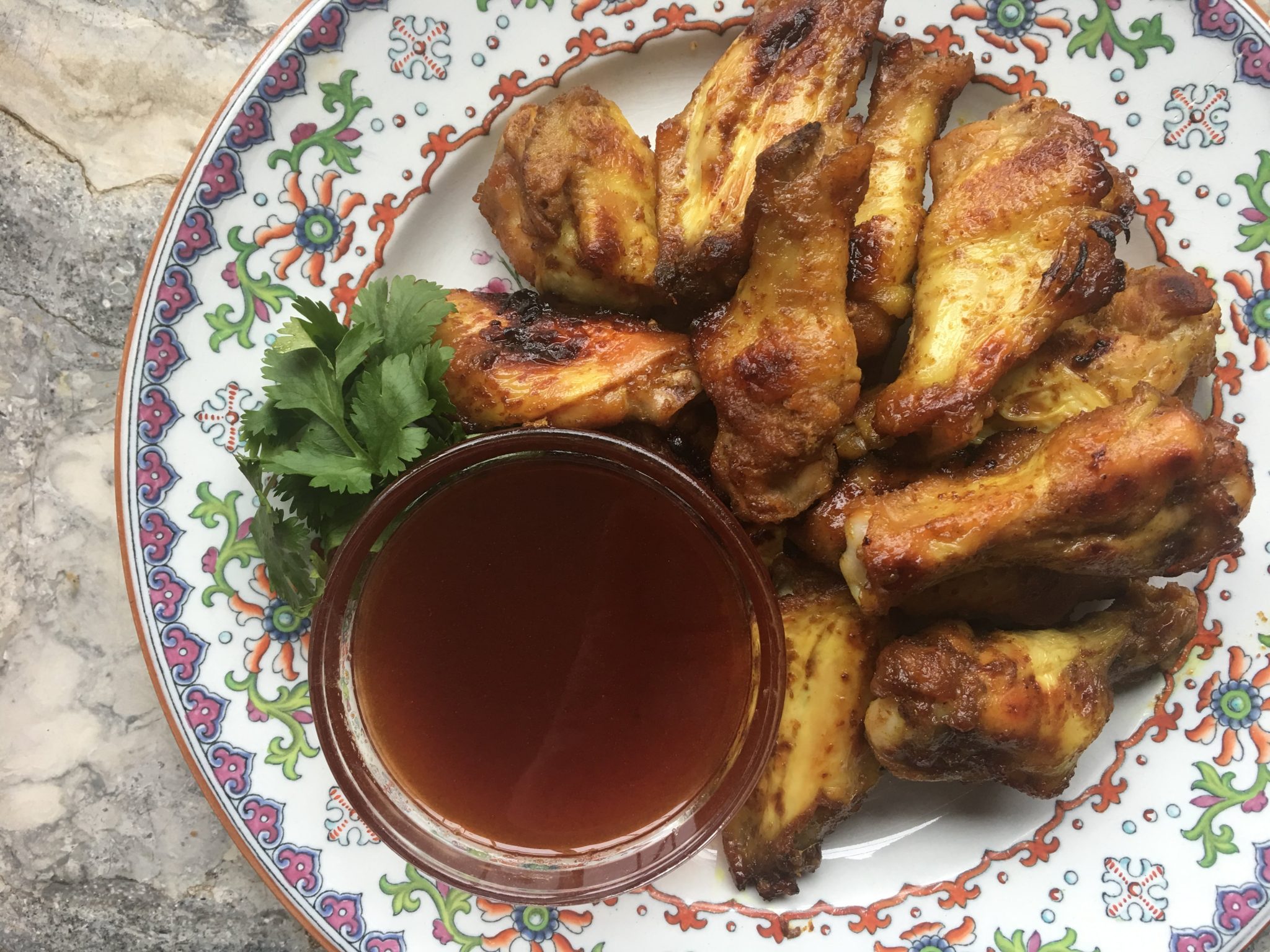 HoneyMustard Chicken Wings with SweetHot Dipping Sauce Nancie's Table