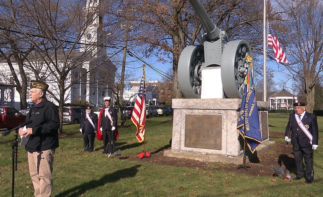 Norwalk VFW Post 603 embellishes WWI cannon with plaque, seeks to