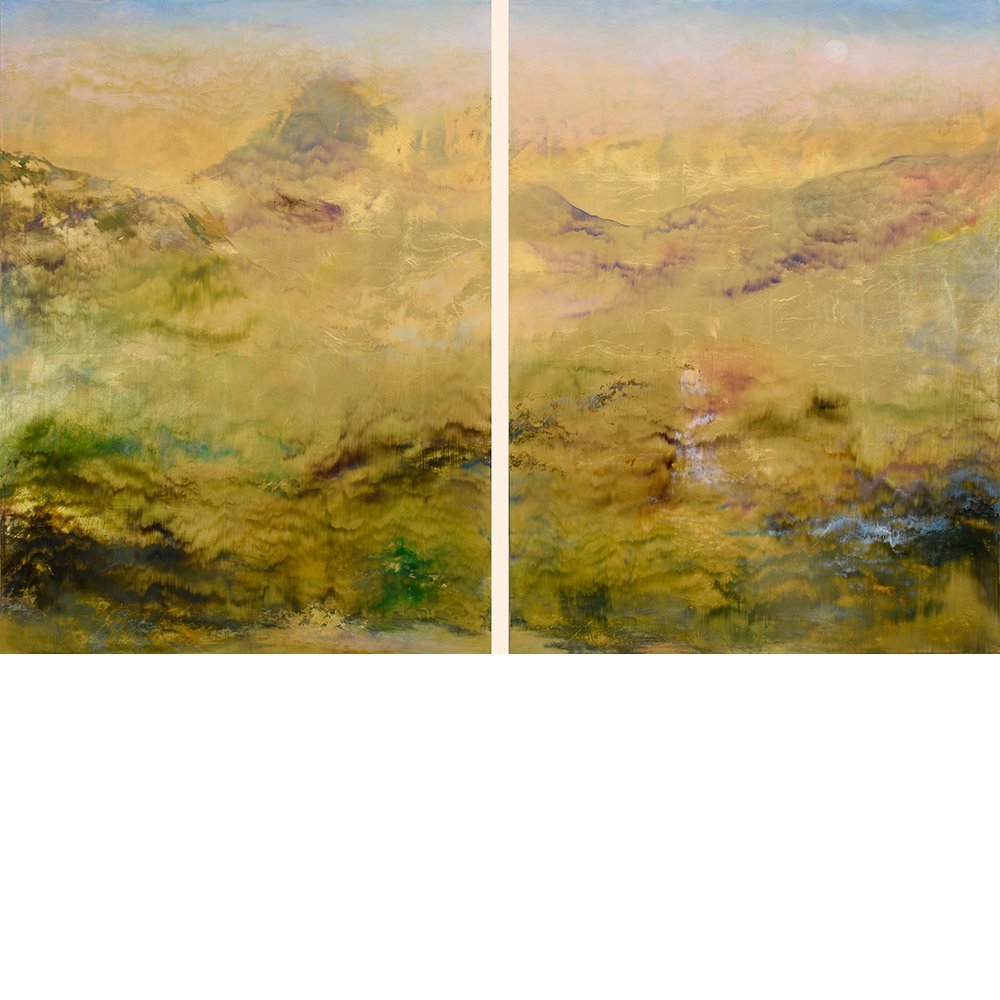 Exquisite Gold Leaf Paintings by Nancy Reyner