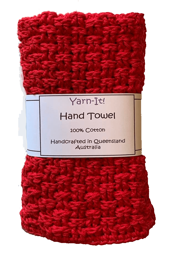 DARK RED HAND TOWEL Nancy Stroop