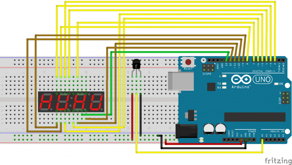 7 Segment Display Module Circuit Diagram And Working