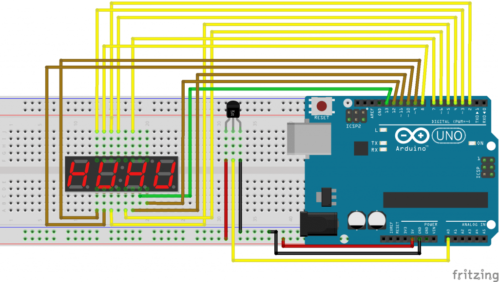 How To Use A 4 Digit 7 Segment Display In Arduino Project Nandgeek Diy Electronic Tutorials Open Source Electronics