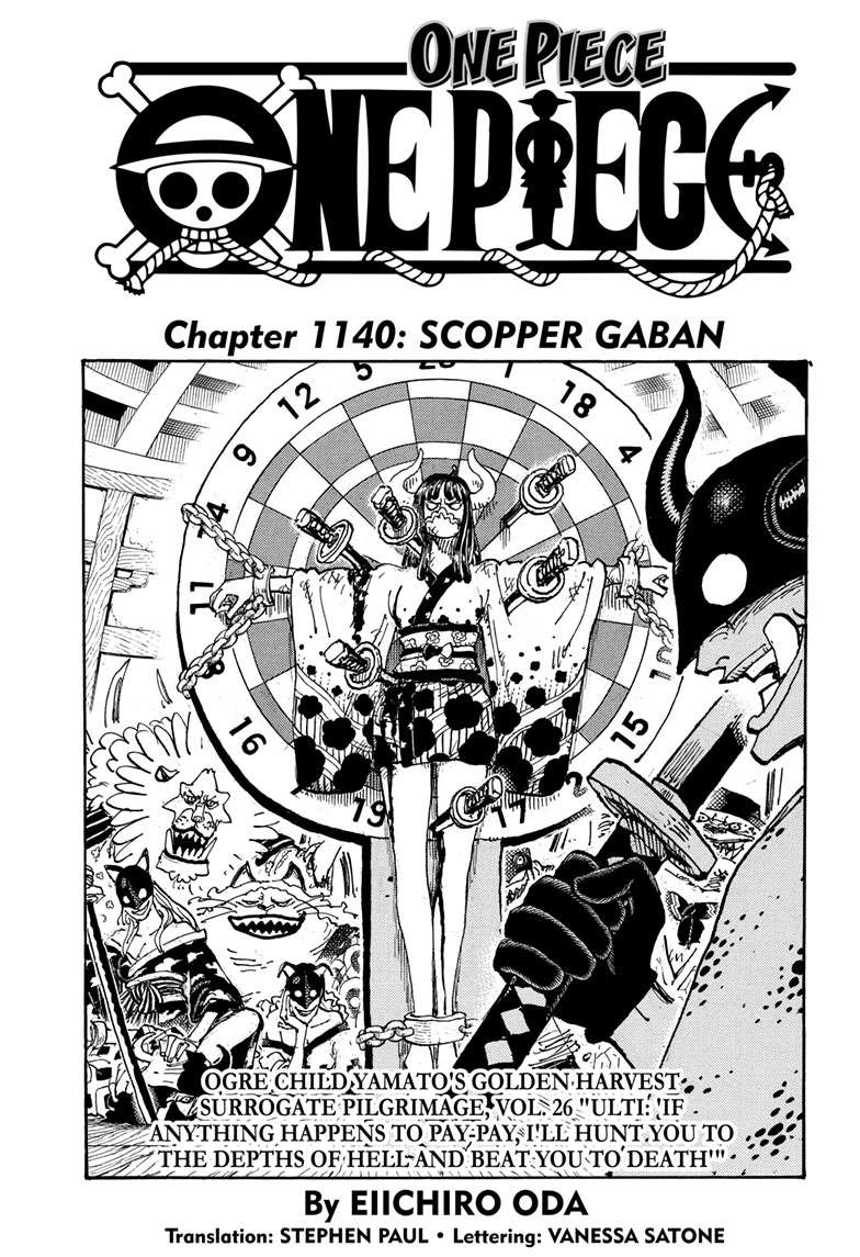 One Piece Chapter 1140 Scopper Gaban One Piece Manga
