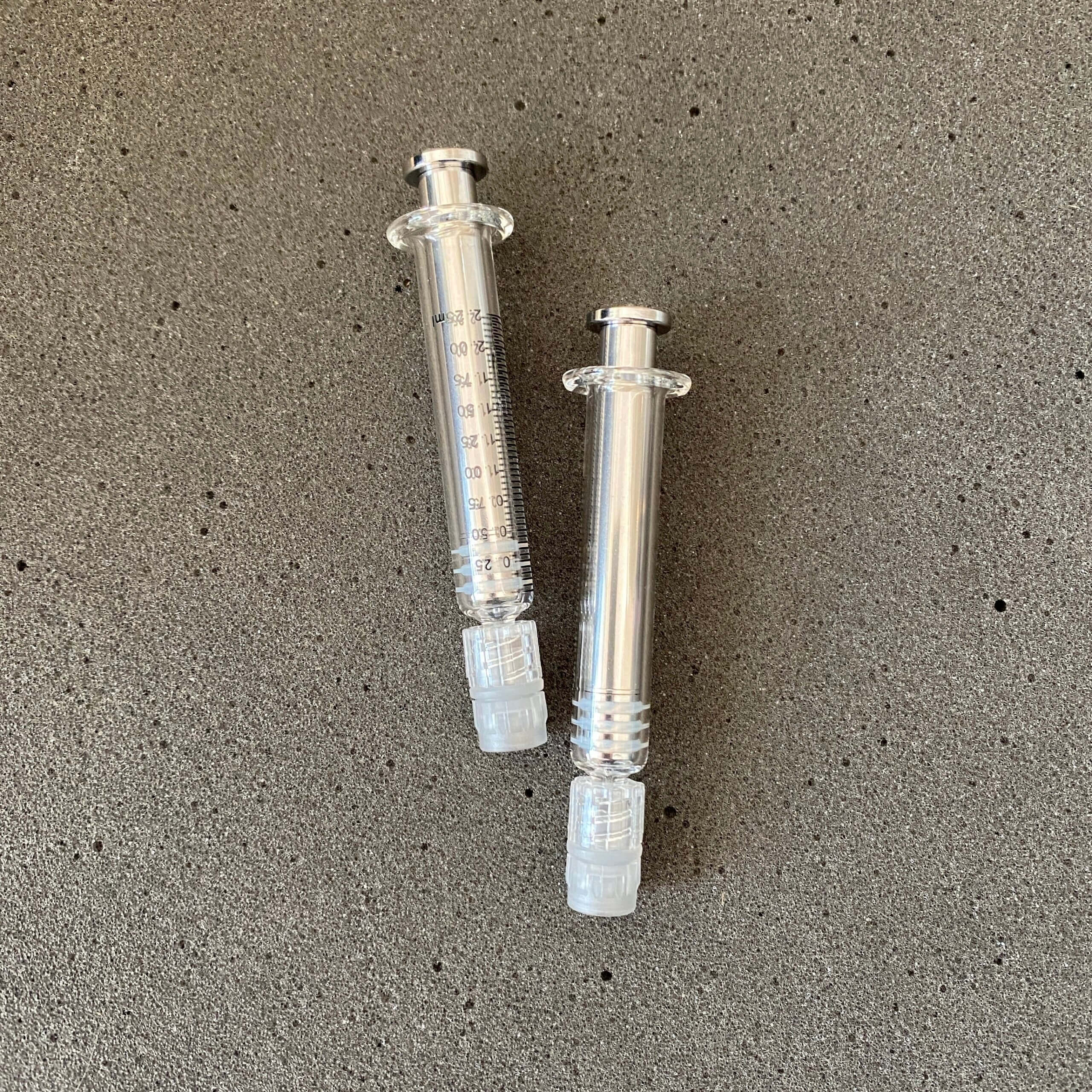 Empty Glass Syringes nano3Dprint