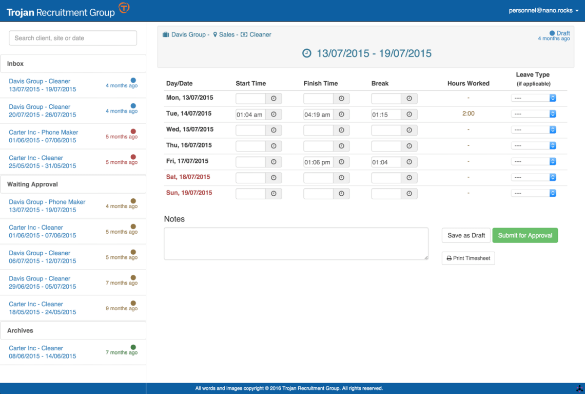 TimeWeb App Trojan Recruitment Group Nano Solutions