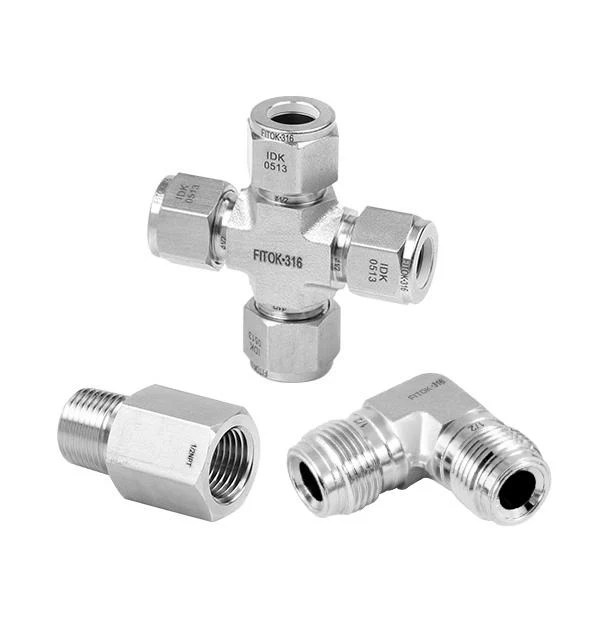 6 Series Tube Fitting Tagged "Female ISO Tapered Thread" Nano Vacuum