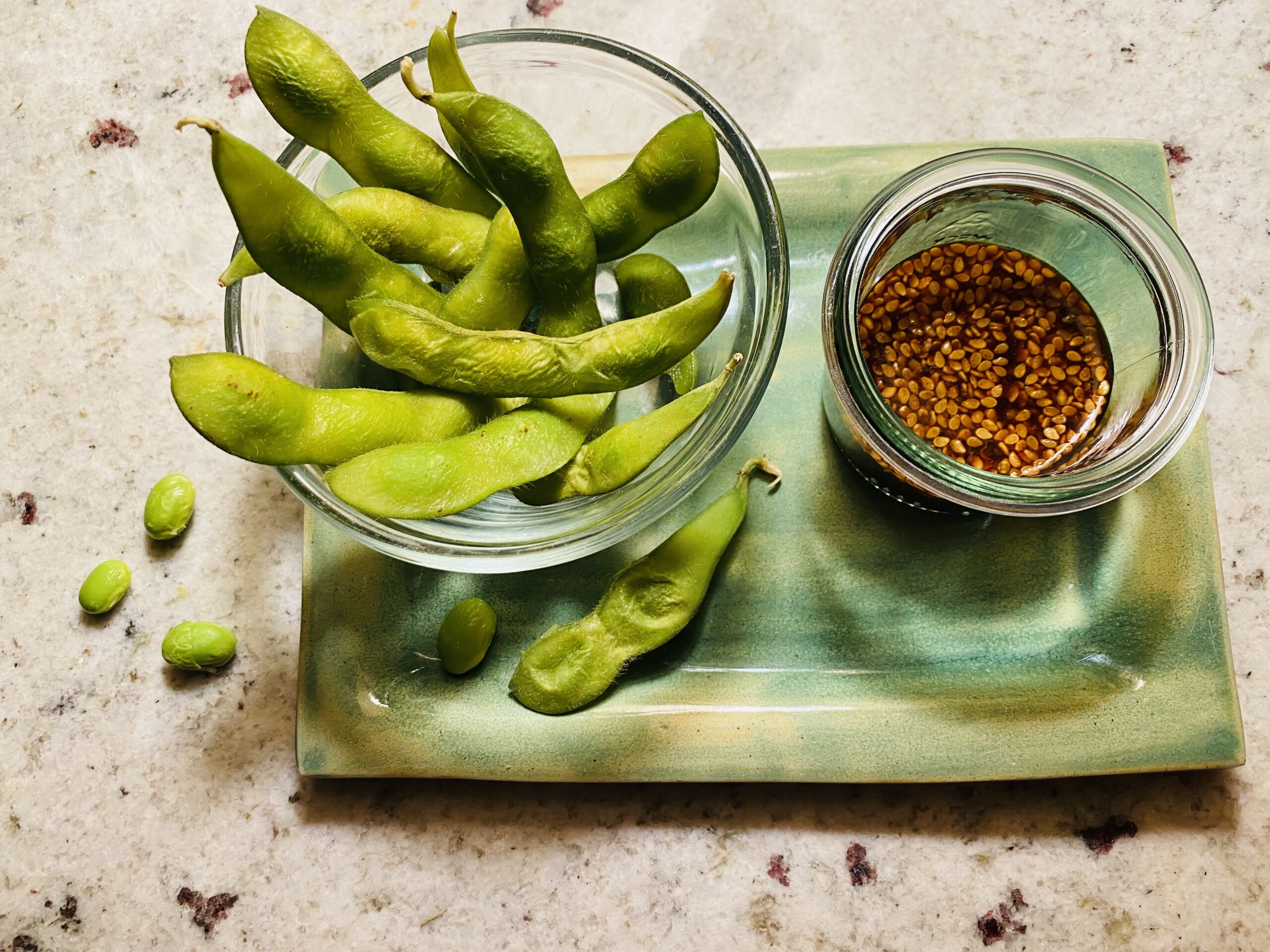Super Simple Edamame Appetizer and Dipping Sauce Nan Simonsen