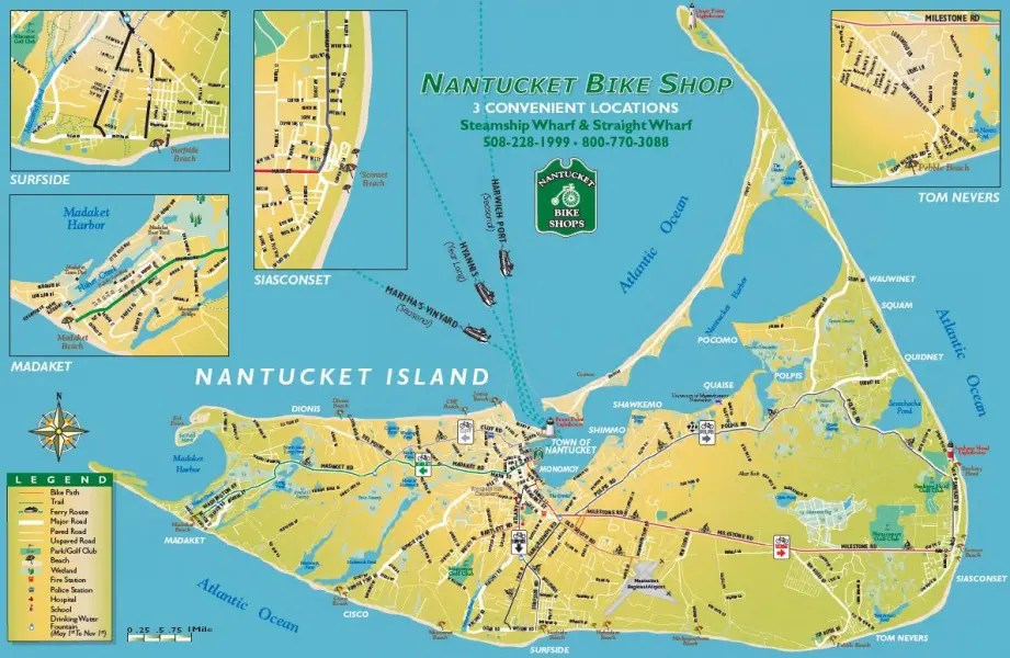 Nantucket Town Map
