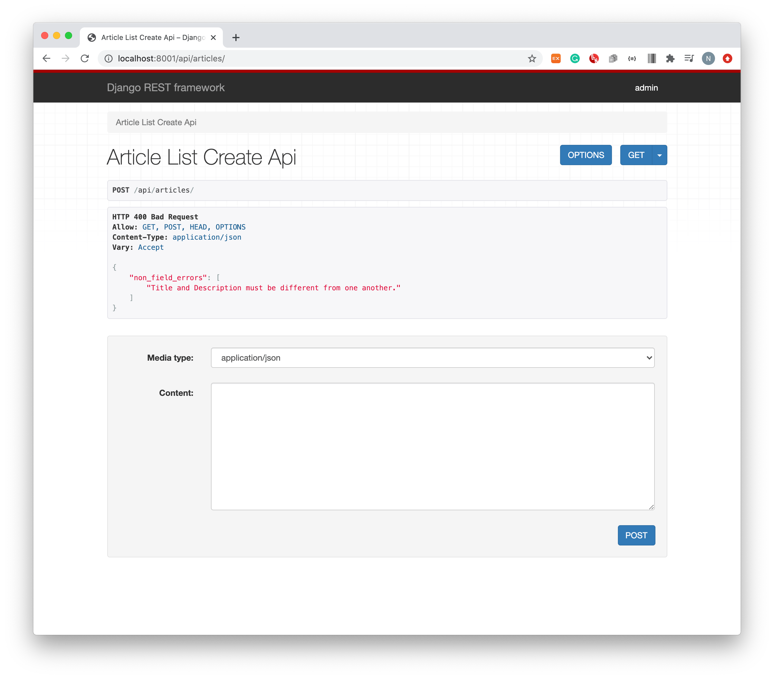 Django Rest Framework 활용하기 4 Serializers Validation out.log