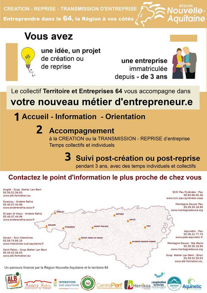 Territoires et entreprises 64 NouvelleAquitaine Open Source