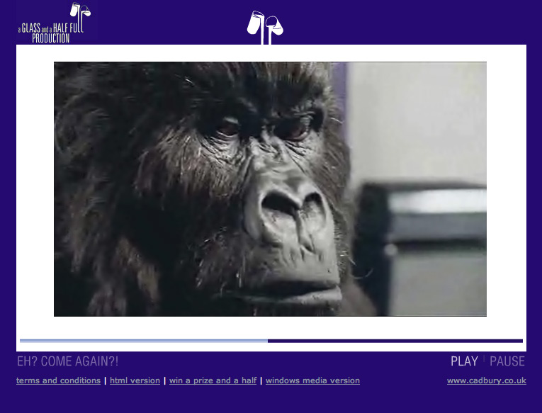 Gorilla Ad For Cadbury Dairy Milk at Josephine Walker blog