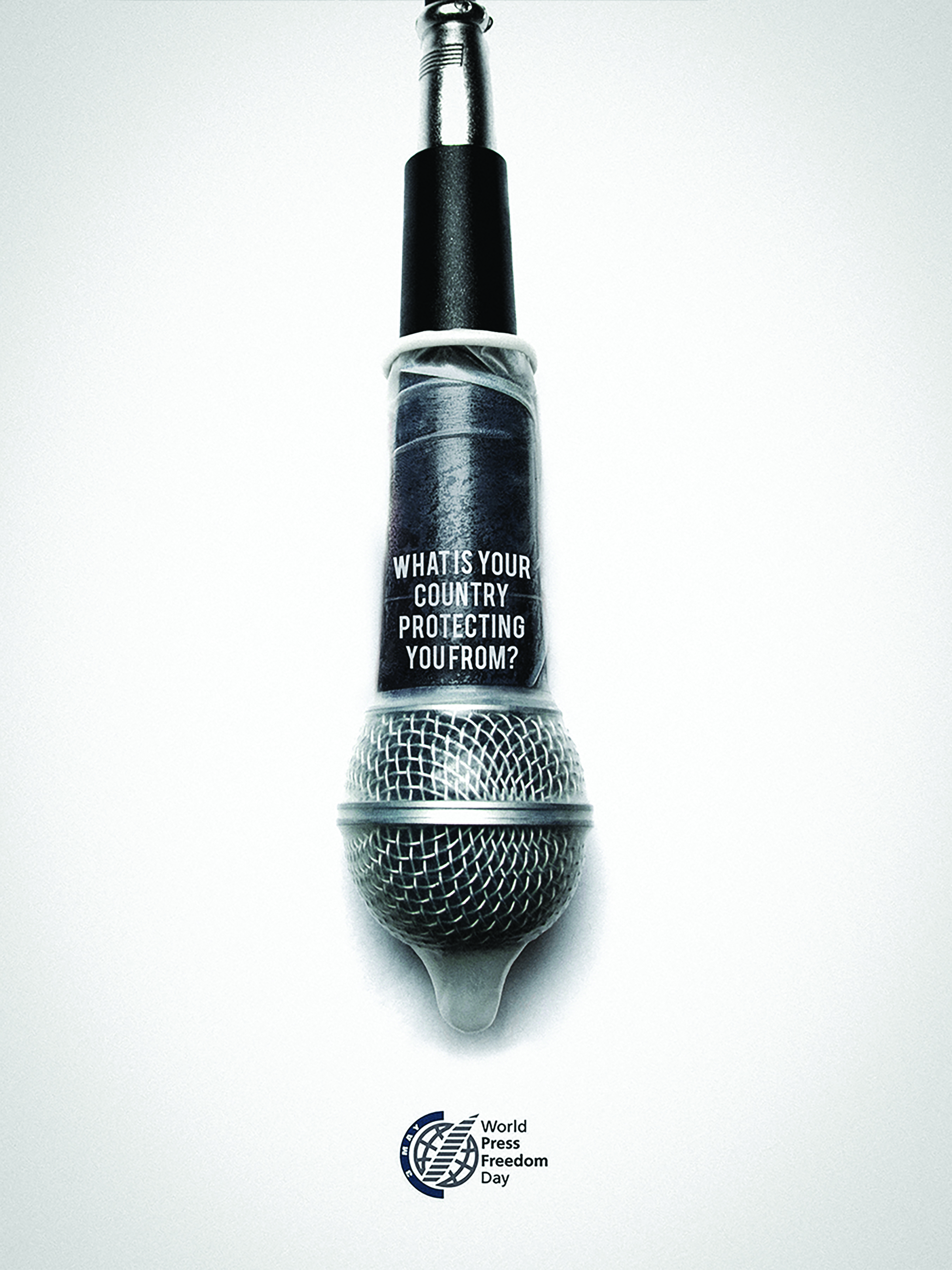 World press freedom day Print Advert By Miami Ad School Microphone