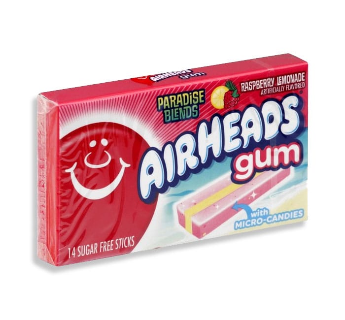 Pack of AirHeads Raspberry Lemonade Gum NaperNuts & Sweets